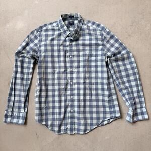 J.Crew Slim Fit Blue and White Checkered Button-Down Shirt